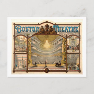 Vintage Boston Theatre Advertisement Postcard
