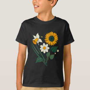 Vintage Botanic Bouquet Sticker T-Shirt