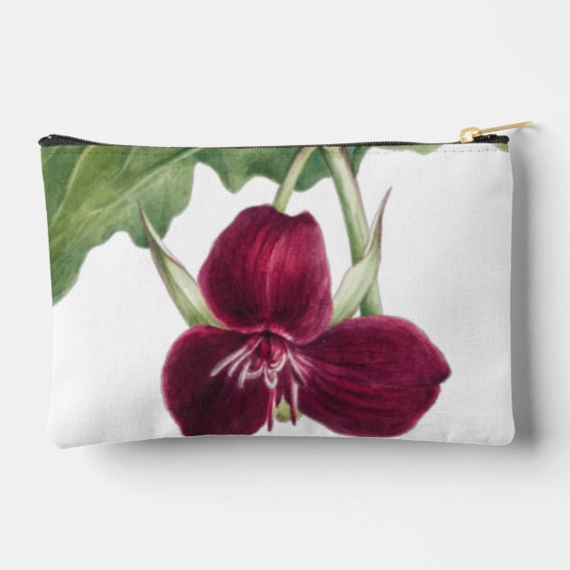 Vintage Botanical Accessory Pouch (Back)
