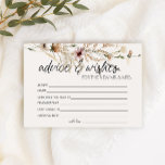 Vintage Botanical Advice Well Wishes Wedding Stationery<br><div class="desc">Tiny blooms vintage collection.  Watercolor botanical,  tender and absolutely tiny watercolor flowers.  Matching items to complete your event collection are available in our Zazzle store!</div>