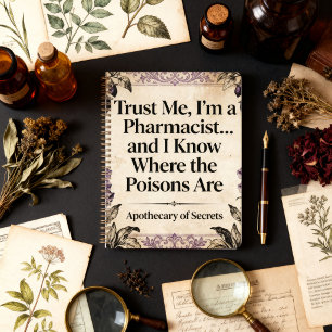 Vintage Botanical Apothecary Pharmacist Quote Planner
