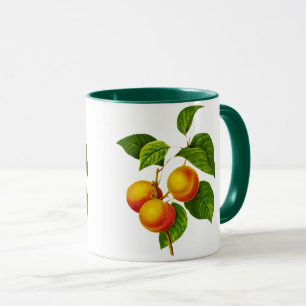 Vintage Botanical Art - Peaches and Leaves Mug