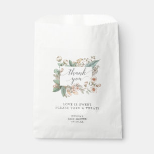 Vintage Botanical Baby Shower Favour Bag