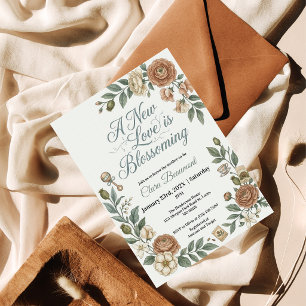 Vintage Botanical Baby shower invitation 