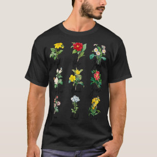 Vintage Botanical Beautiful Floral Flower Power T-Shirt