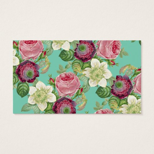 Vintage Botanical Blossom Country Chic Business Card