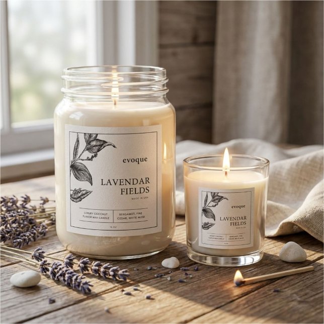 VINTAGE BOTANICAL CANDLE BATH PRODUCT LABEL (Creator Uploaded)