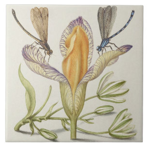 Vintage Botanical Ceramic Tile