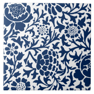 Vintage Botanical Ceramic Tile