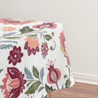 Vintage Botanical Colour Full Design Tablecloth