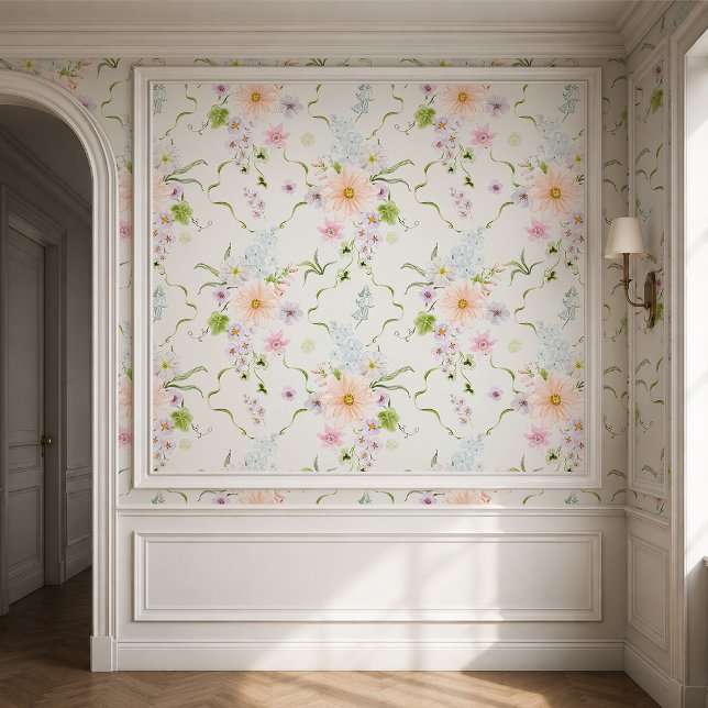 Vintage Botanical Cottage Wallpaper  (Creator Uploaded)