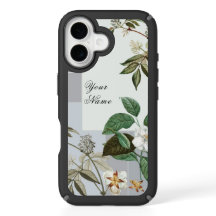 Vintage Botanical Custom Name Phone Case