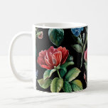 Vintage Botanical Elegance Black Coffee Mug<br><div class="desc">Sip in style with our 'Vintage Botanical Elegance' mug, designed to elevate your morning routine into a serene ritual. This exquisite mug is graced with a watercolor tapestry of vintage-inspired florals, flourishing against an elegant black backdrop. It's the perfect gift for the plant enthusiast or anyone who appreciates the subtle...</div>