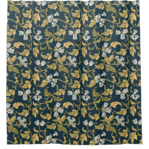 Vintage Botanical Elegance Shower Curtain