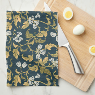 Vintage Botanical Elegance Tea Towel