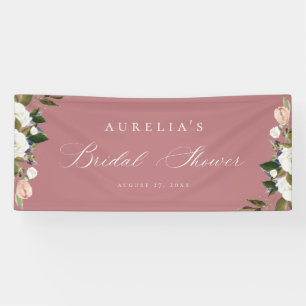 Vintage Botanical Floral Bridal Shower Banner