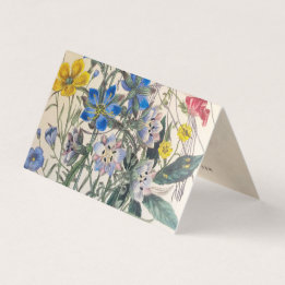 Vintage Botanical Floral Business Card