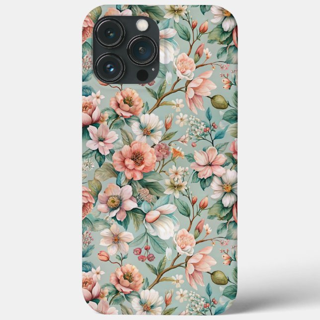 Vintage botanical, Floral Case-Mate iPhone Case (Back)