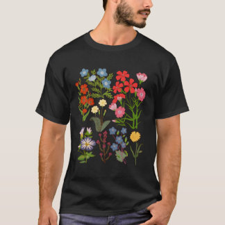 Vintage Botanical Floral Flower Hawaiian Gifts For T-Shirt