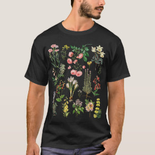 Vintage Botanical Floral Flower Wildflower Garden T-Shirt