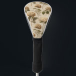 Vintage Botanical Floral Pattern (1) Golf Head Cover<br><div class="desc">Vintage botanical floral pattern golf head cover featuring soft cream and beige flowers with detailed stems, leaves, and delicate script accents on an aged neutral background. Elegant and timeless with a rustic floral aesthetic, this seamless design is ideal for cottagecore lovers, garden enthusiasts, vintage style fans, and botanical art admirers....</div>