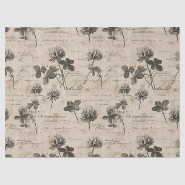 Vintage Botanical Floral Pattern (3) Tissue Paper (Front)