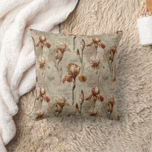 Vintage Botanical Floral Pattern (4) Cushion