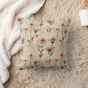 Vintage Botanical Floral Pattern (8) Cushion