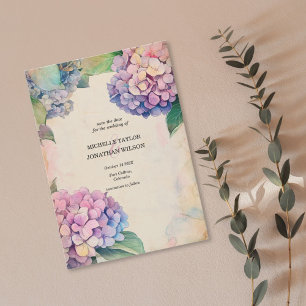 Vintage Botanical Floral Save the Date Invitation
