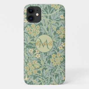 Vintage Botanical Floral Teal and Green iPhone 11 Case