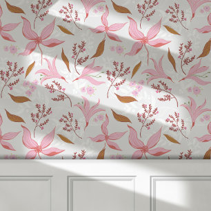 Vintage Botanical Floral Wallpaper Peel & Stick