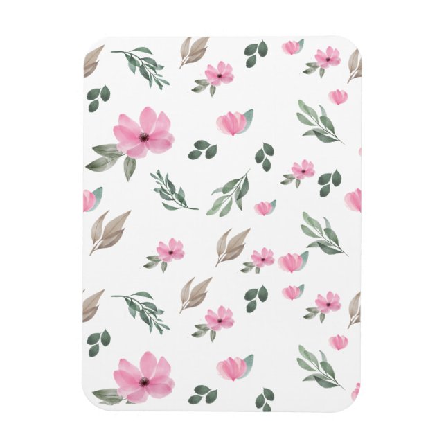 Vintage Botanical Flower Magnet (Vertical)