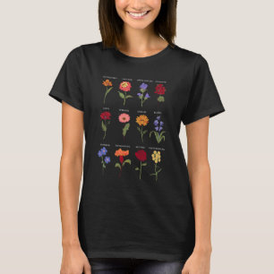 Vintage Botanical Flower Shirt, Wildflower Graphic T-Shirt