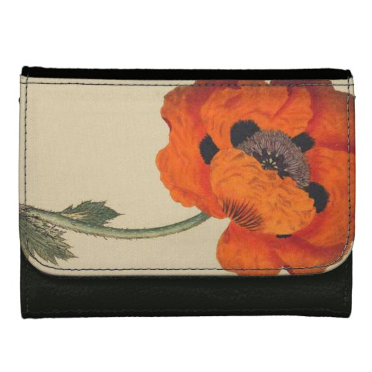 Vintage Botanical Flowers Floral Wallet