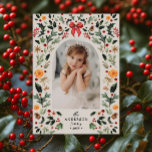 Vintage Botanical Frame Arch Photo Christmas Holiday Card<br><div class="desc">Vintage botanical Christmas holiday photo cards offer a timeless and elegant way to share holiday greetings with family and friends. This festive design features a beautifully illustrated border of hand-painted winter botanicals, including holly leaves, pinecones, berries, orange slices, bows, and greenery — all arranged around a central photo space with...</div>