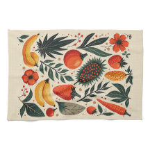 Vintage Botanical Fruit Harvest Folk Art