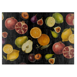 Vintage Botanical Fruits Cutting Board