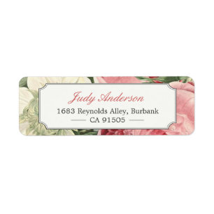 Vintage Botanical Garden Flowers Elegant Classy