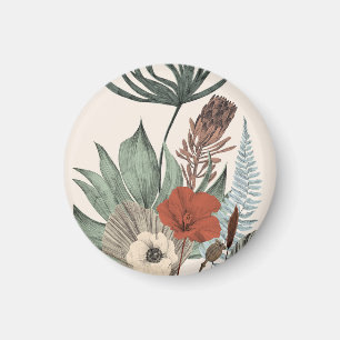 Vintage Botanical Garden – Wildflowers & Protea Il Magnet