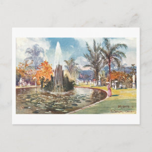 Vintage Botanical Gardens, Brisbane, Australia Postcard