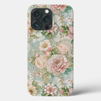 Vintage Botanical, Girly  iPhone 13 Pro Case