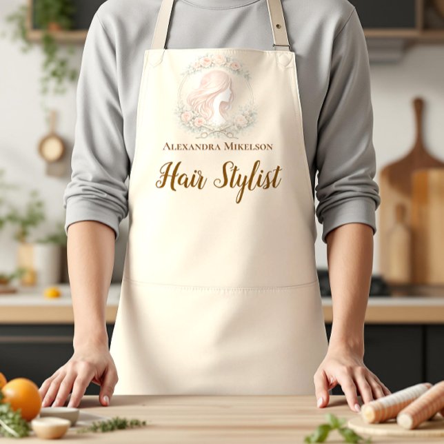 Vintage Botanical Hair Stylist Apron (Creator Uploaded)