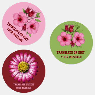 Vintage Botanical Hibiscus Flower edit