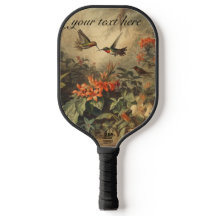 Vintage botanical hummingbirds customisable