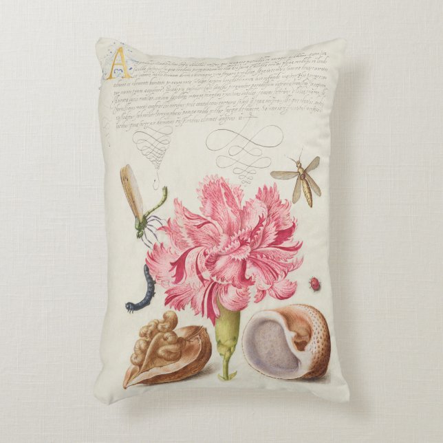 Vintage Botanical Illustration Decorative Cushion (Front(Vertical))