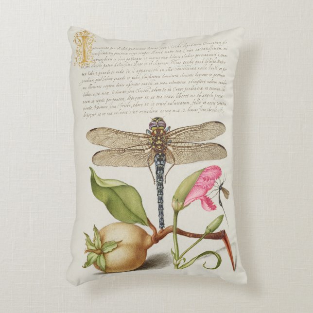Vintage Botanical Illustration Decorative Cushion (Front(Vertical))