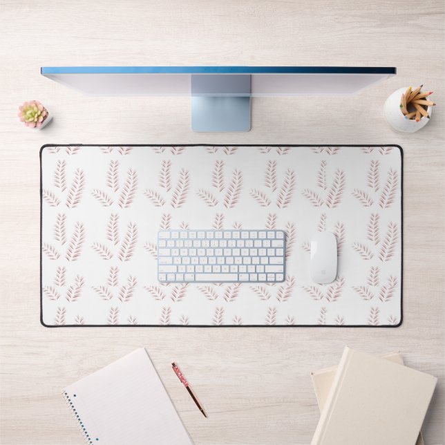 Vintage Botanical Illustration –Elegant Floral Art Desk Mat (Office 1)