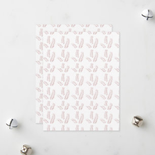 Vintage Botanical Illustration –Elegant Floral Art Holiday Card