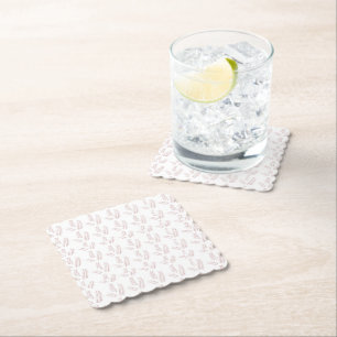 Vintage Botanical Illustration –Elegant Floral Art Paper Coaster