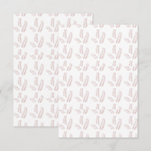 Vintage Botanical Illustration –Elegant Floral Art Thank You Card